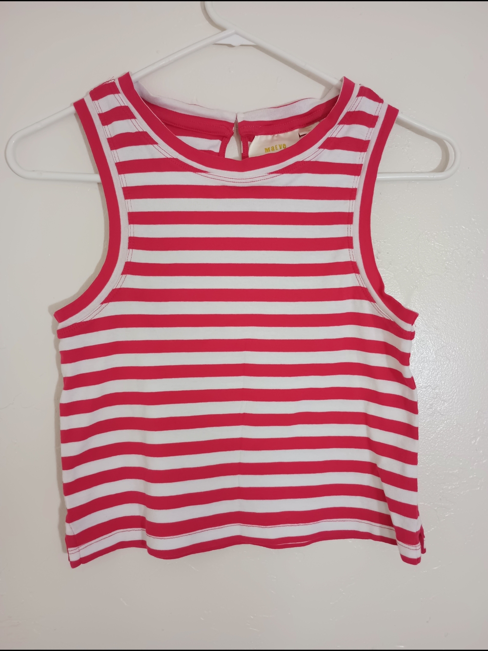 Maeve by Anthropology Striped Crop Top